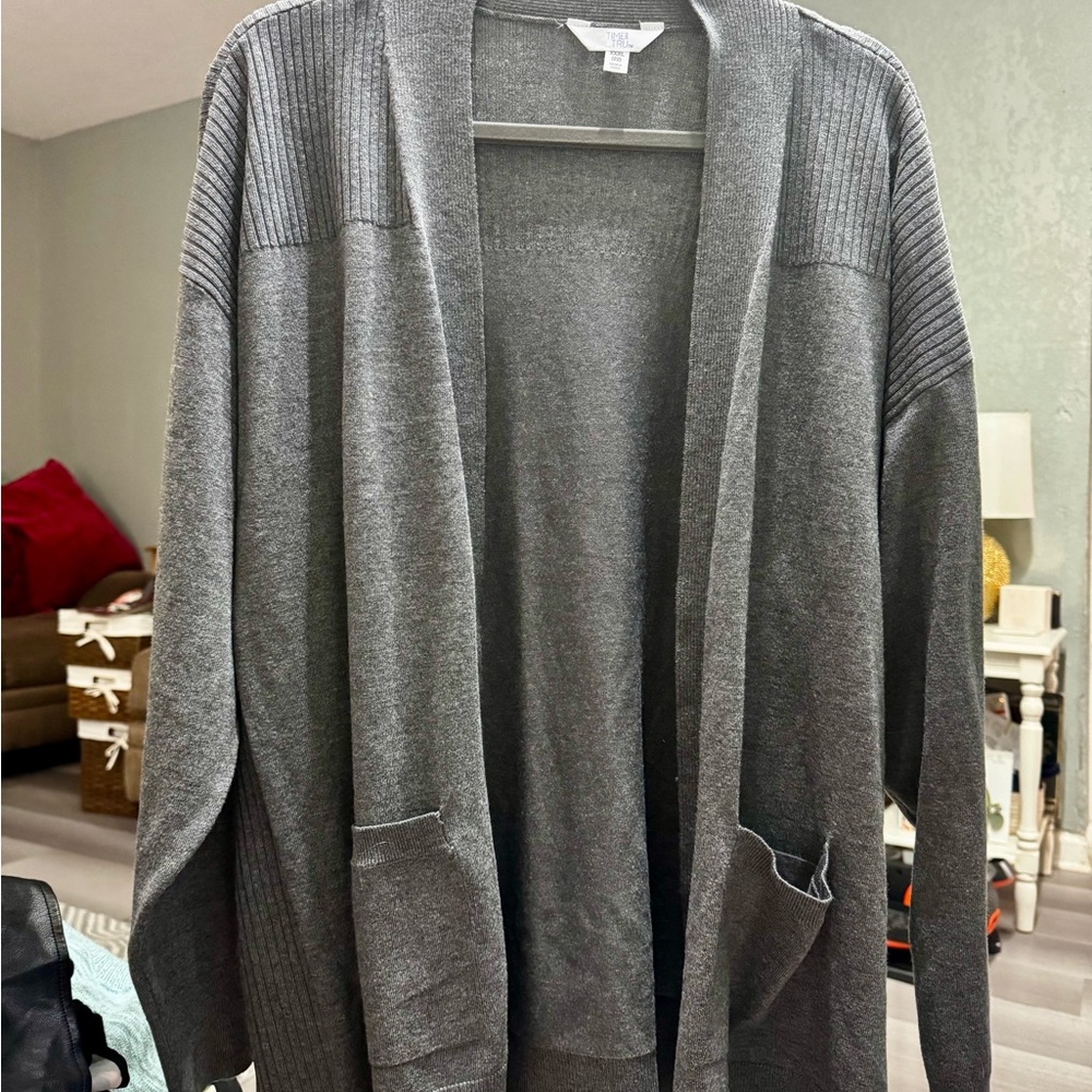 Time and Tru Charcoal Knit Sweater
